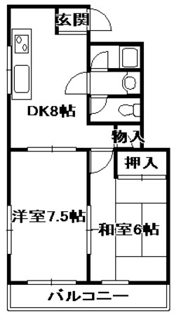 ユマニティマンションの物件間取画像